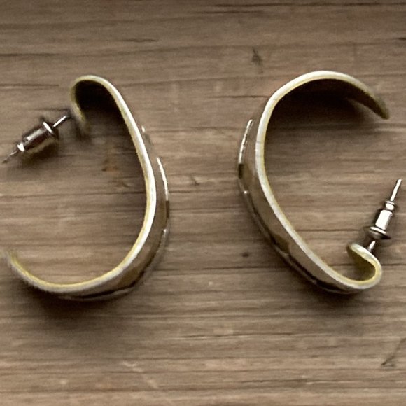 *TAKE 1/2 OFF: Signed brass & sterling posts - Picture 3 of 4